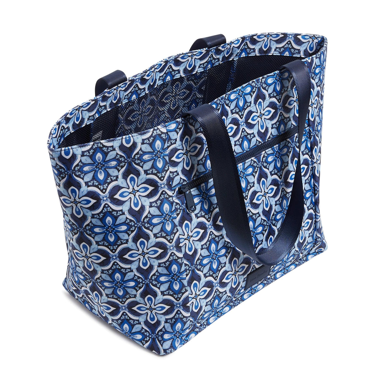 Drawstring Family Tote Bag - Raindrop Medallion