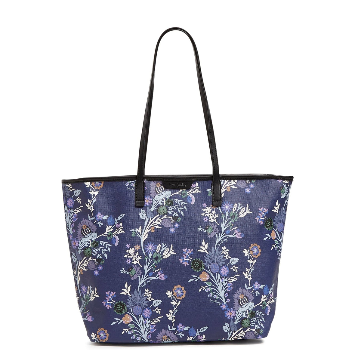 Large Every Day Tote Bag - Garden Masquerade Vines Shadow Blue