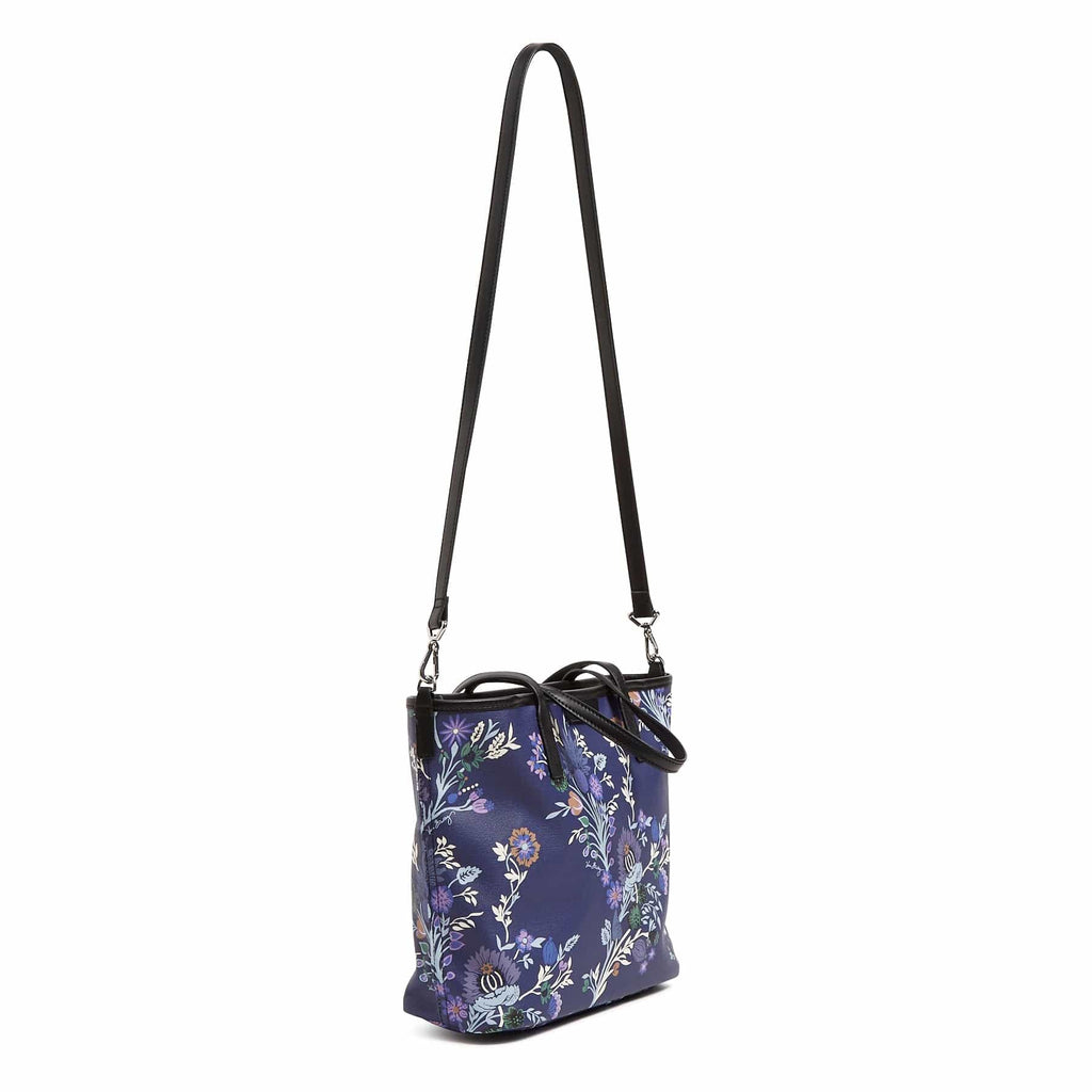 Small Every Day Tote Bag - Garden Masquerade Vines Shadow Blue