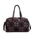 Large Travel Duffel Bag - Paris Plaid