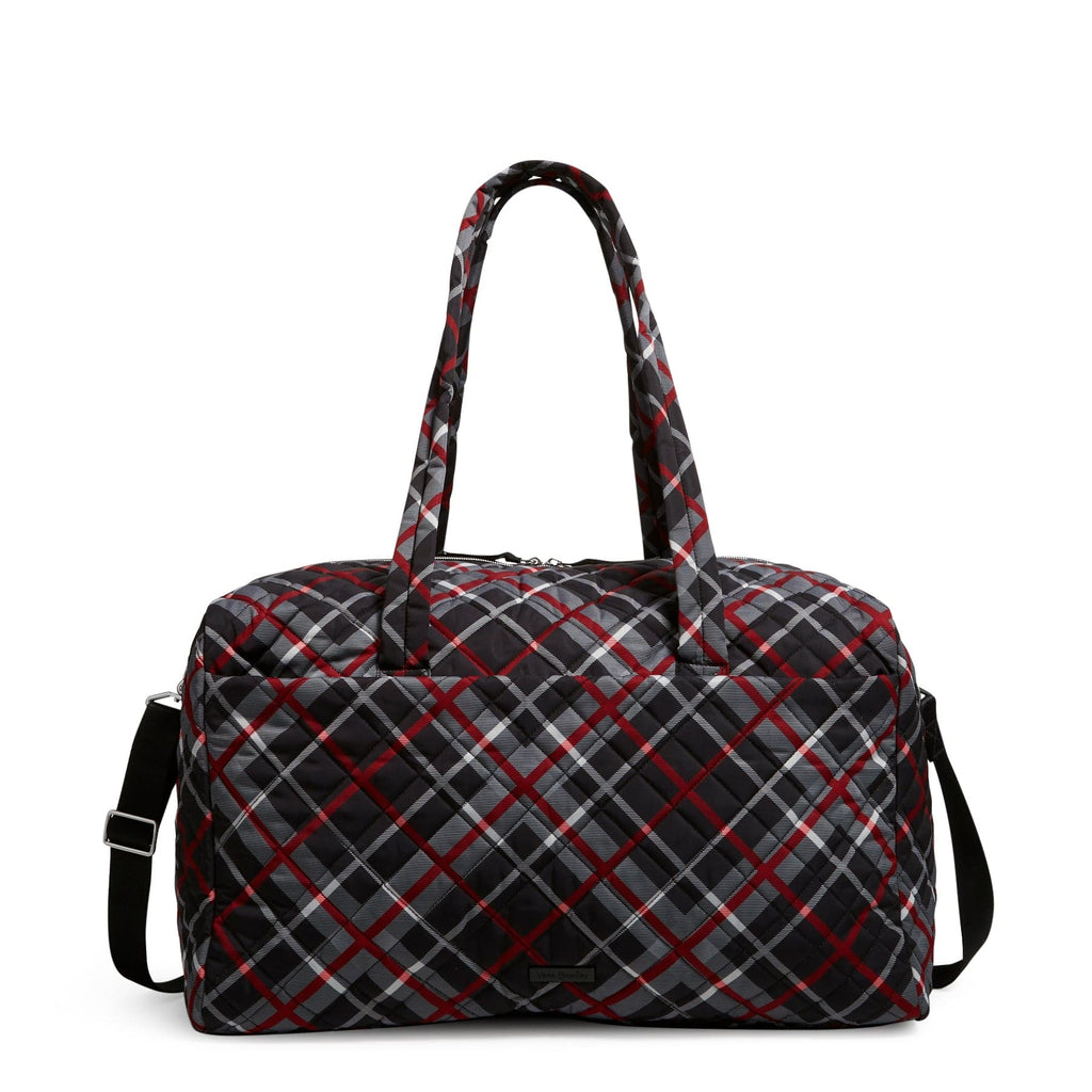 Large Travel Duffel Bag - Paris Plaid
