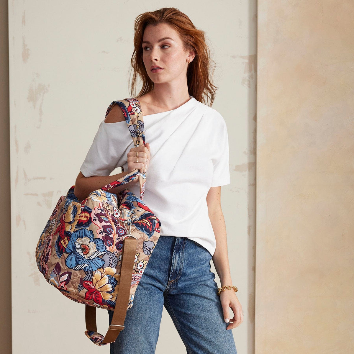 Large Travel Duffel Bag - Botanical Beauty