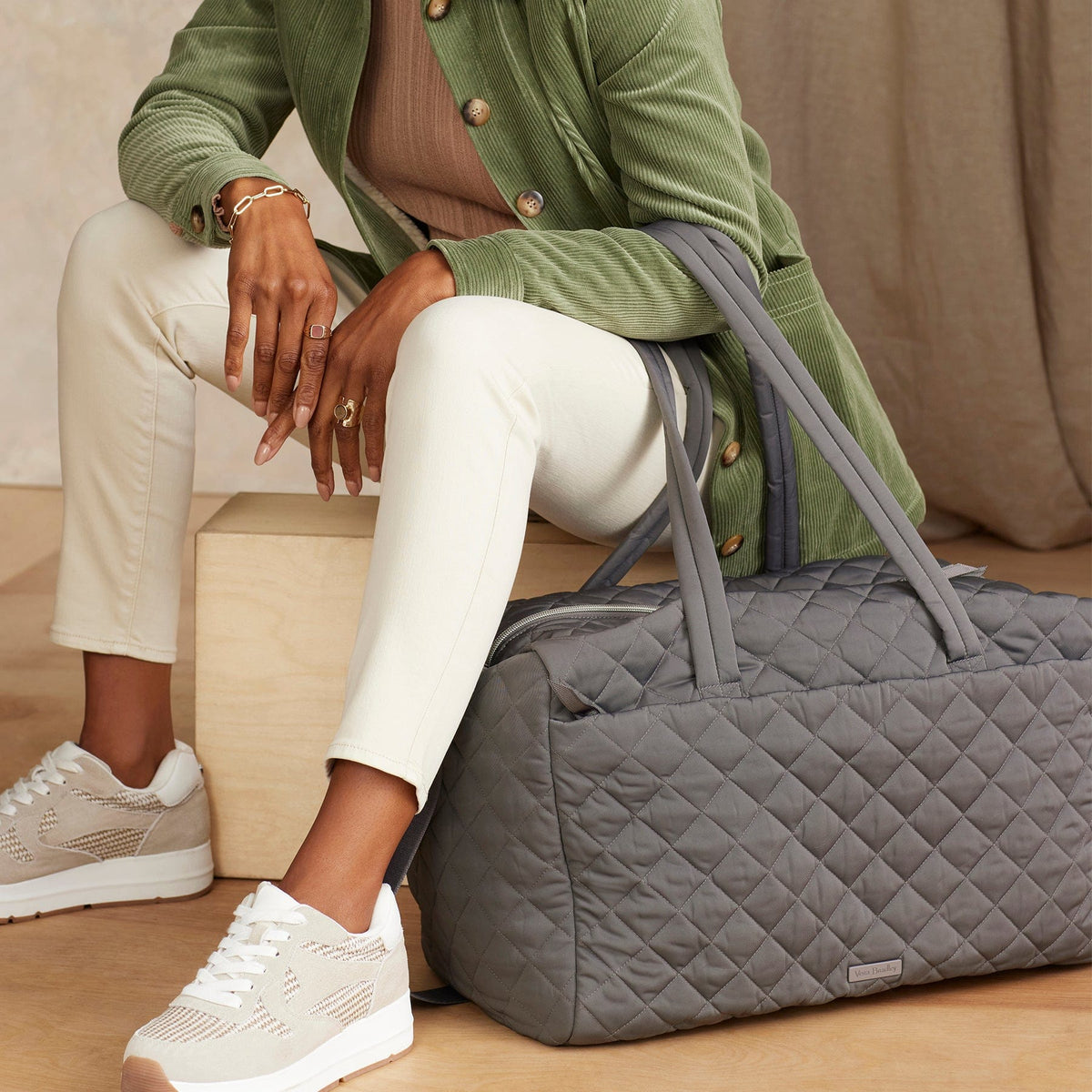 Large Travel Duffel Bag - Shadow Gray