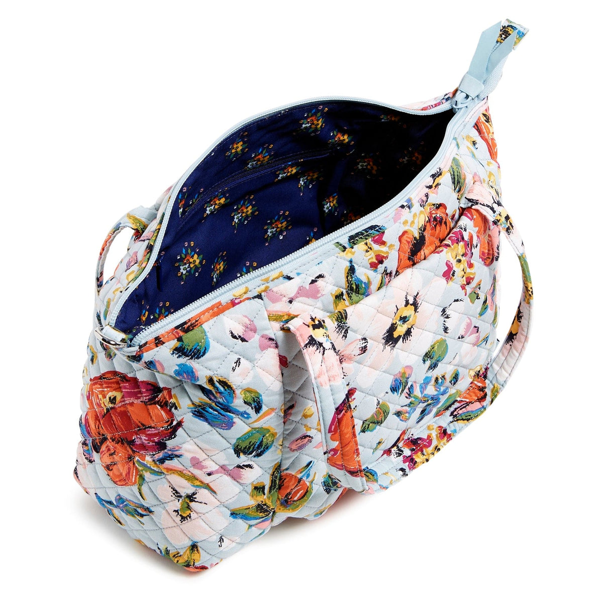 Pleated Multi-Strap Satchel - Sea Air Floral