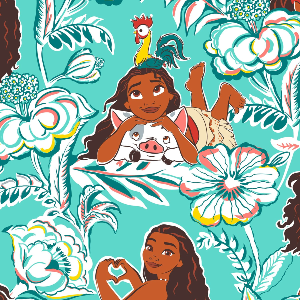 Disney Drawstring Family Tote Bag - Moana Tropical