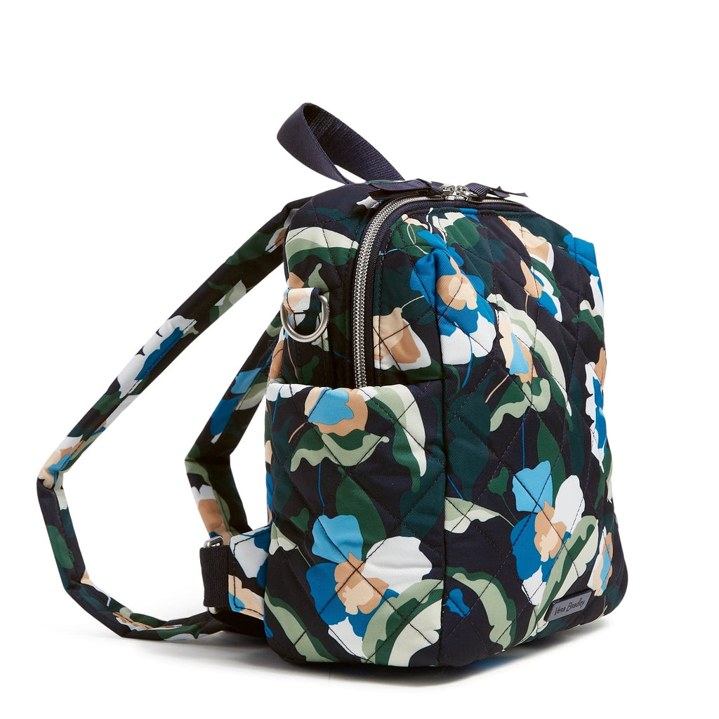 Convertible Small Backpack - Immersed Blooms