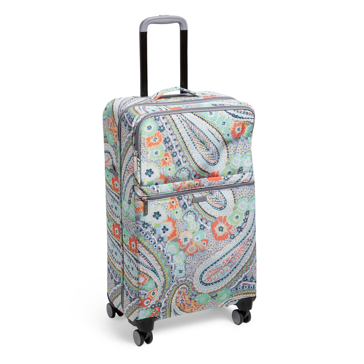Large Spinner Luggage - Citrus Paisley