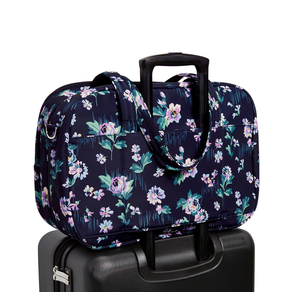 Lay Flat Travel Bag - Navy Garden