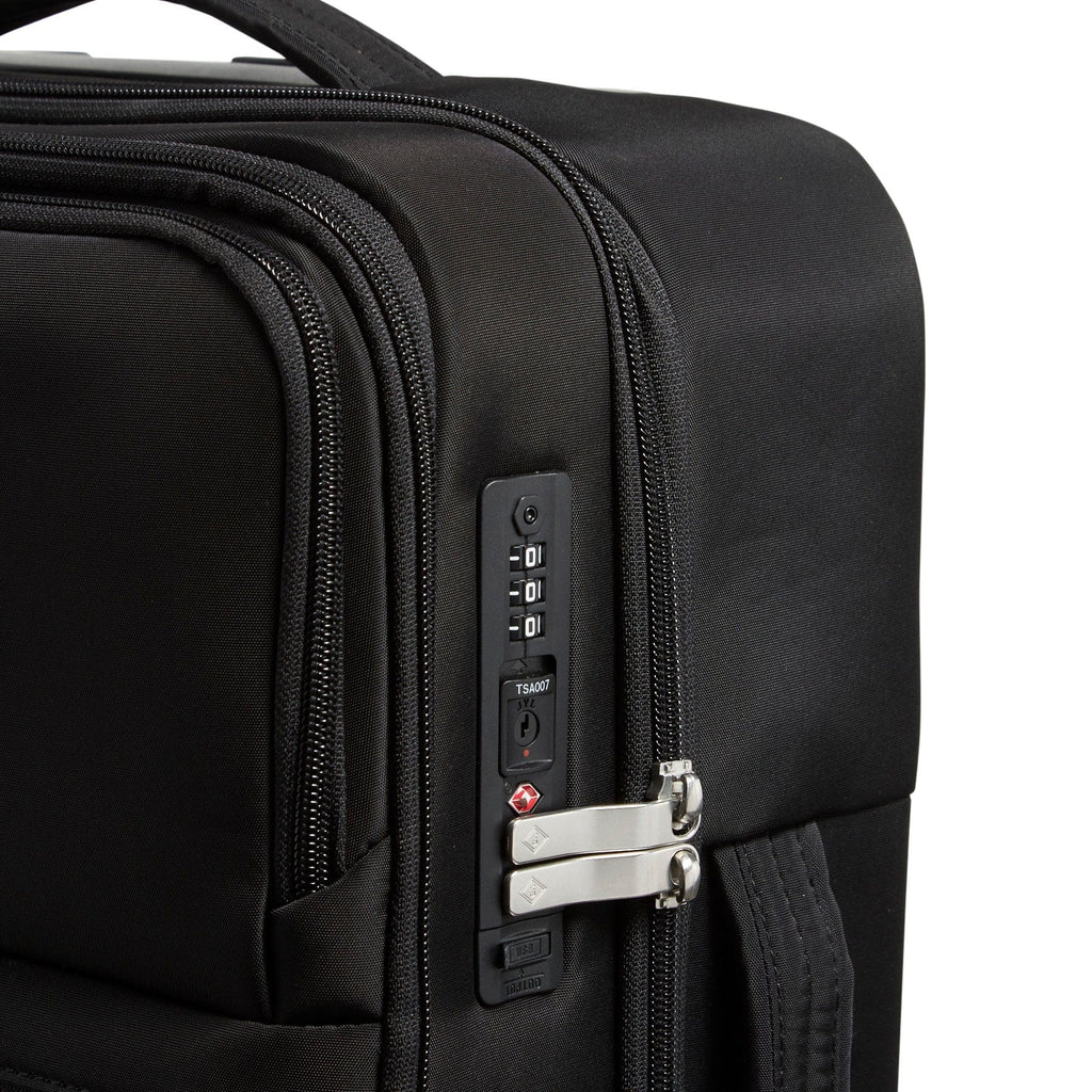 Small & Large Spinner Luggage Set - Black