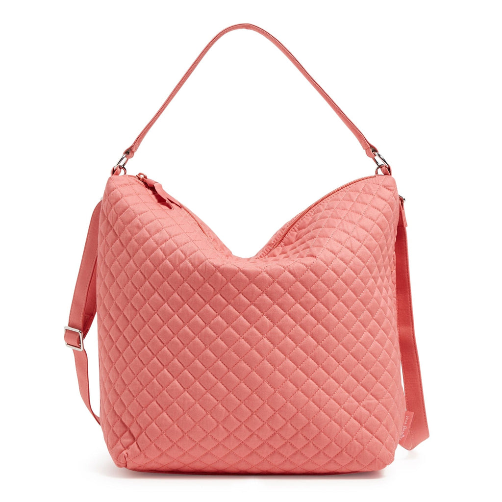 Oversized Hobo Shoulder Bag - Terra Cotta Rose