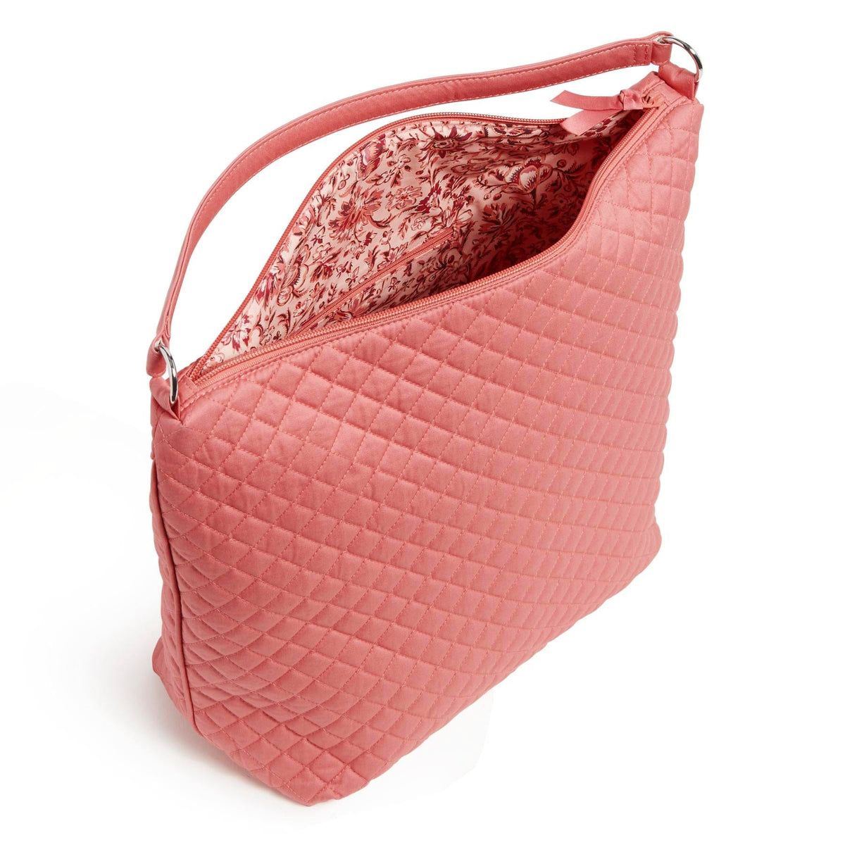 Oversized Hobo Shoulder Bag - Terra Cotta Rose