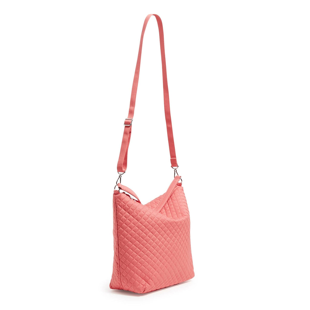 Oversized Hobo Shoulder Bag - Terra Cotta Rose