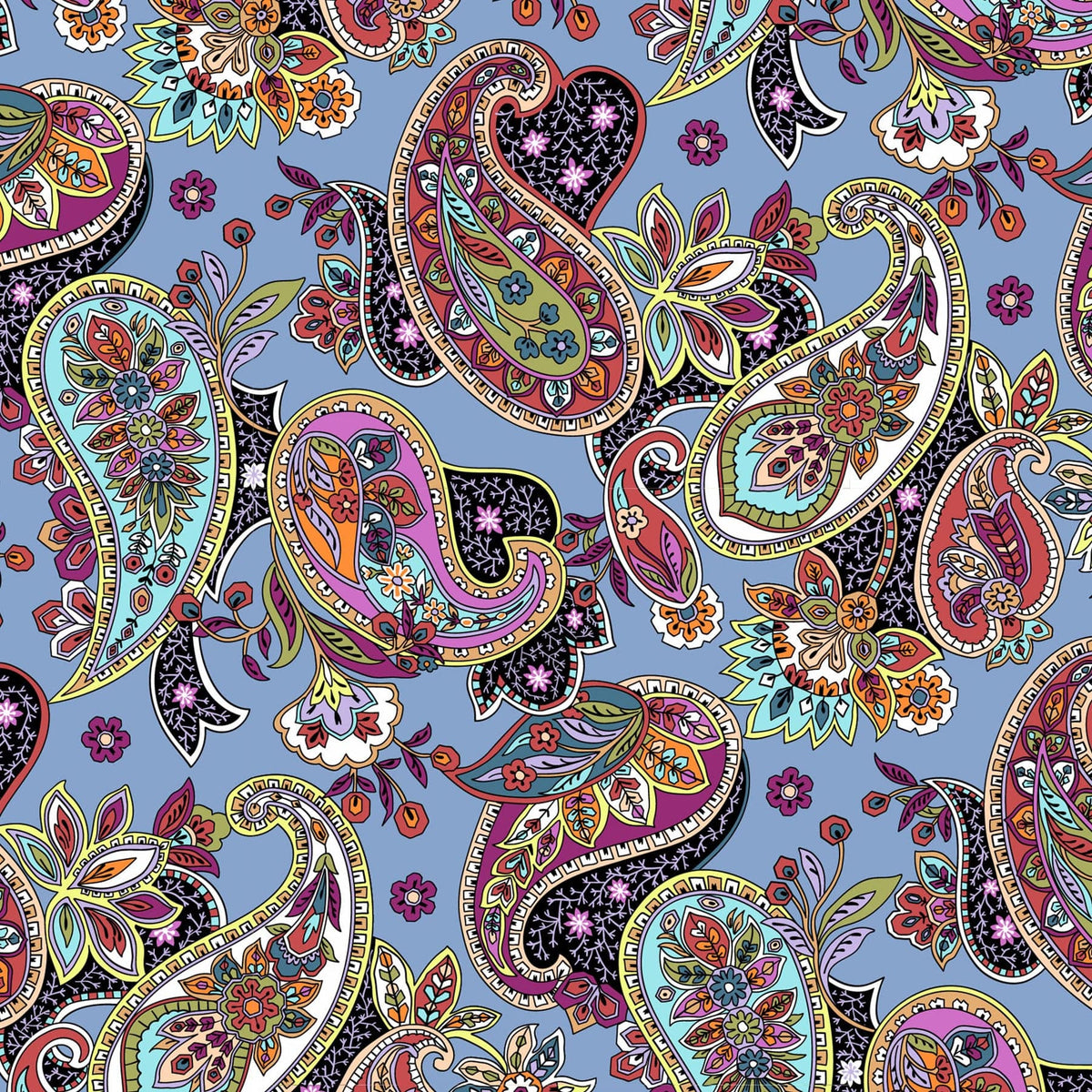 Oversized Hobo Shoulder Bag - Provence Paisley