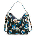Oversized Hobo Shoulder Bag - Immersed Blooms