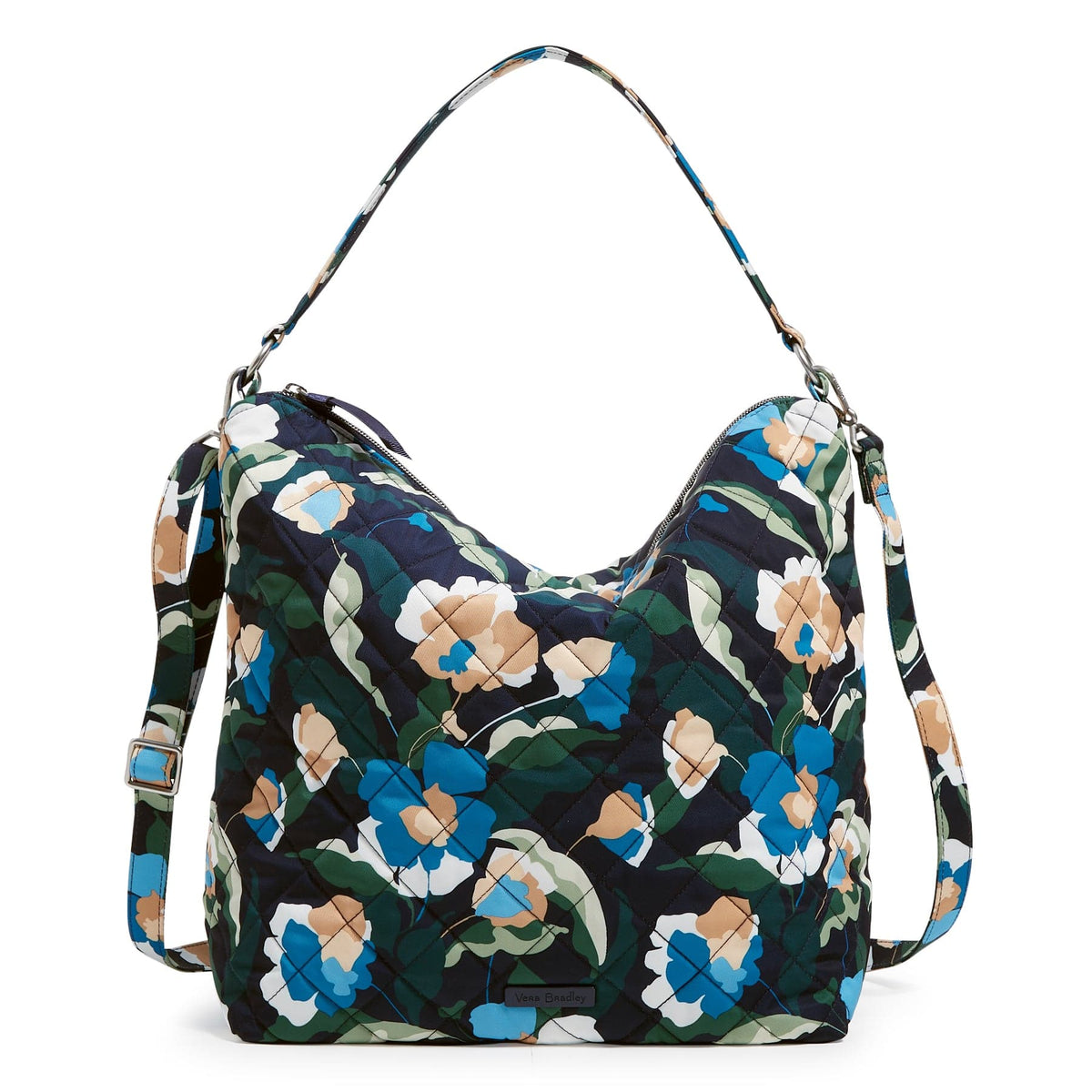 Oversized Hobo Shoulder Bag - Immersed Blooms