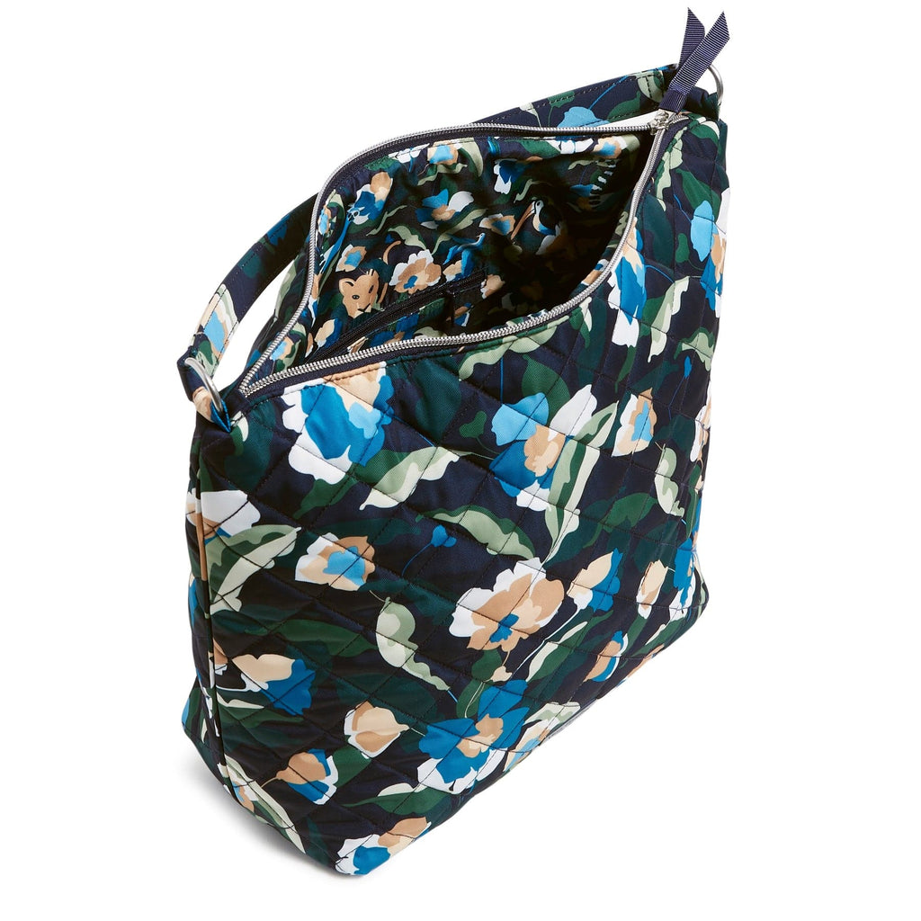 Oversized Hobo Shoulder Bag - Immersed Blooms