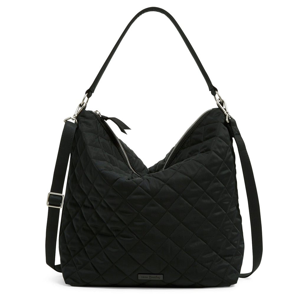 Oversized Hobo Shoulder Bag - Black