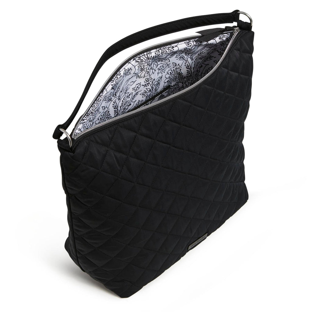 Oversized Hobo Shoulder Bag - Black
