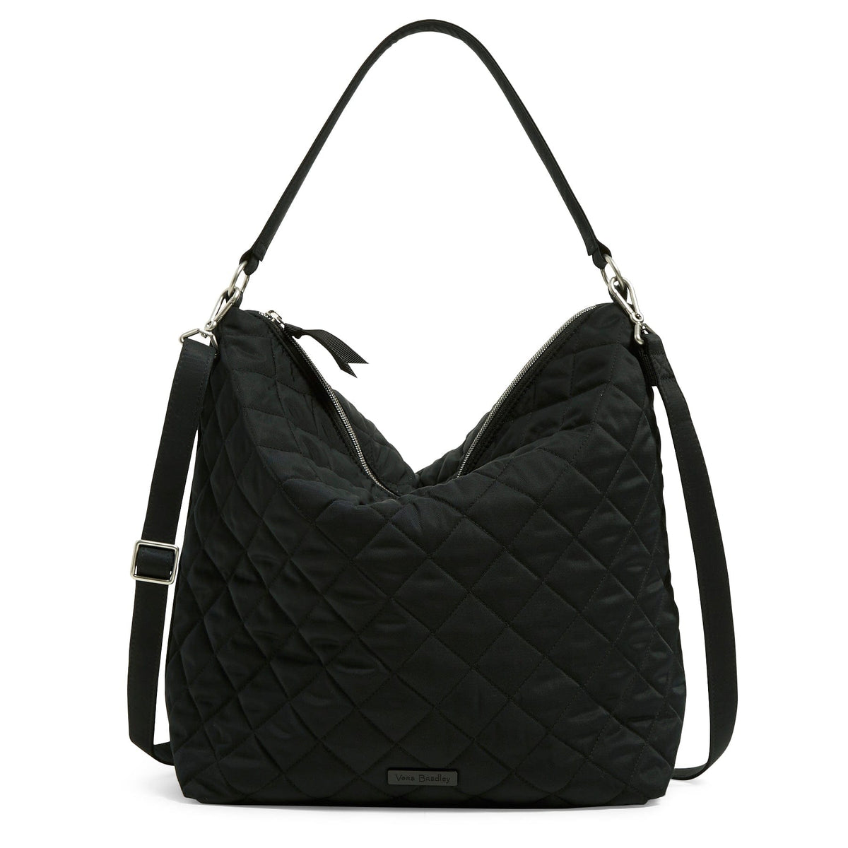 Oversized Hobo Shoulder Bag - Black