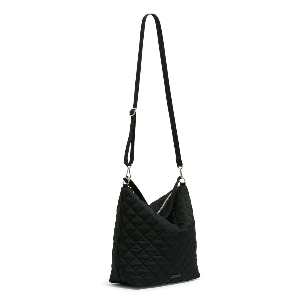 Oversized Hobo Shoulder Bag - Black