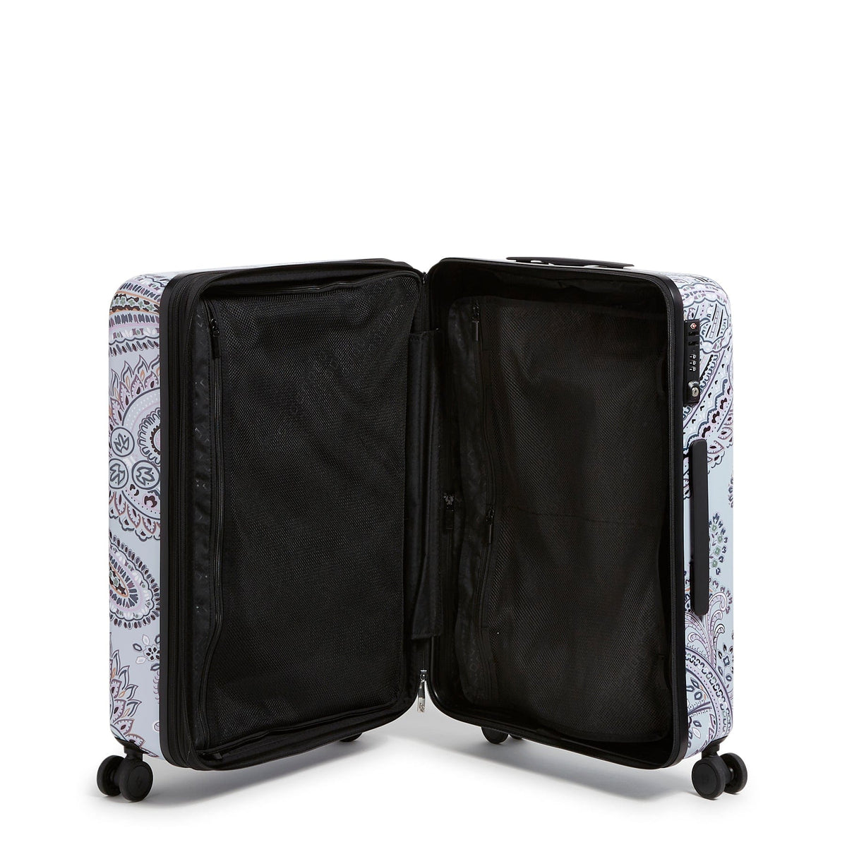 Small, Large & XL Hardside Spinner Luggage Set - Soft Sky Paisley