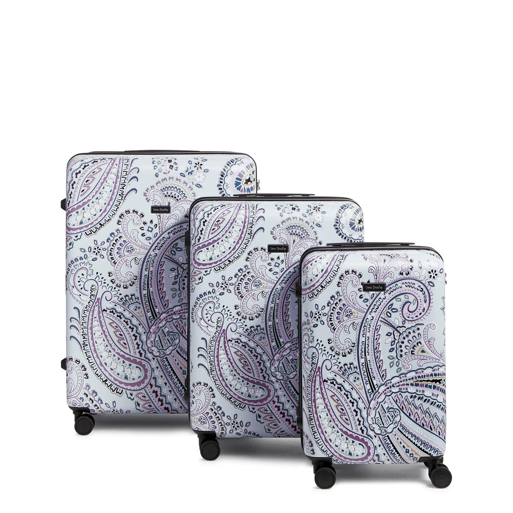 Small, Large & XL Hardside Spinner Luggage Set - Soft Sky Paisley
