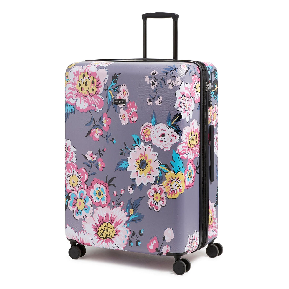 Small, Large & XL Hardside Spinner Luggage Set - Parisian Bouquet Dark Gray