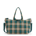 Overnight Travel Tote Bag - Orchard Plaid