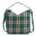 Oversized Hobo Shoulder Bag - Orchard Plaid