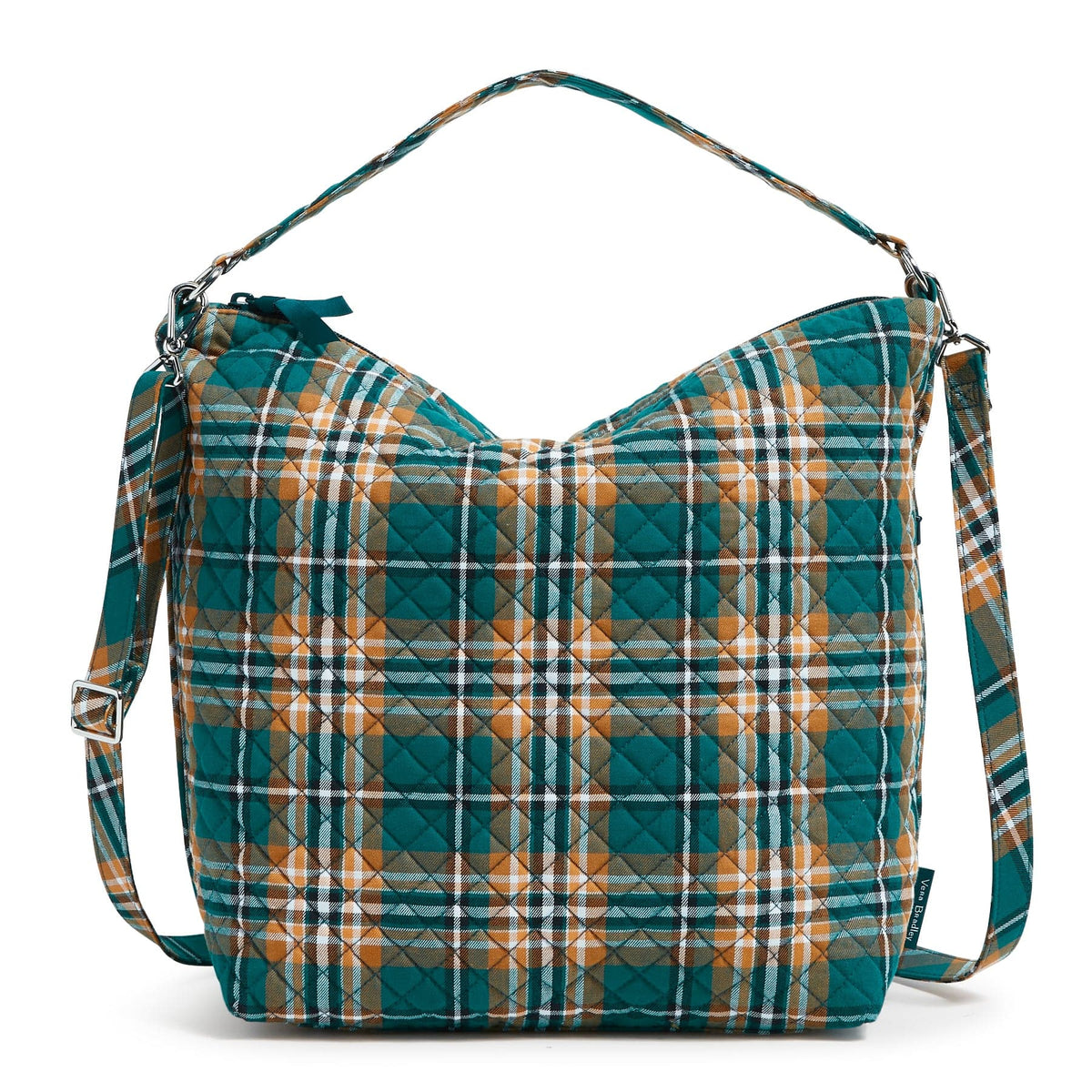 Oversized Hobo Shoulder Bag - Orchard Plaid