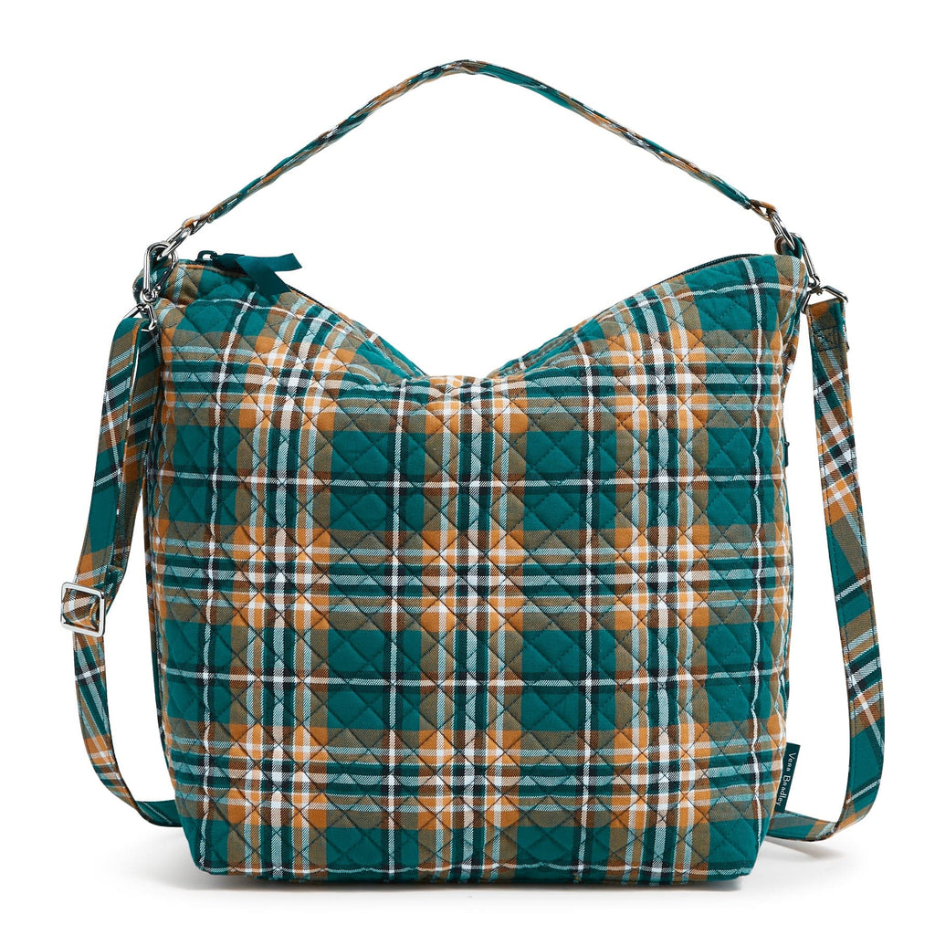 Oversized Hobo Shoulder Bag - Orchard Plaid
