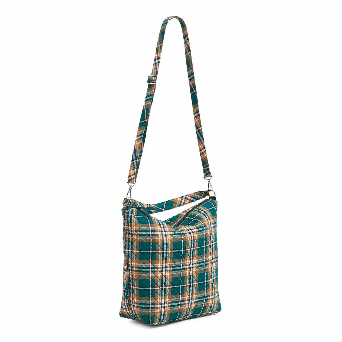 Oversized Hobo Shoulder Bag - Orchard Plaid