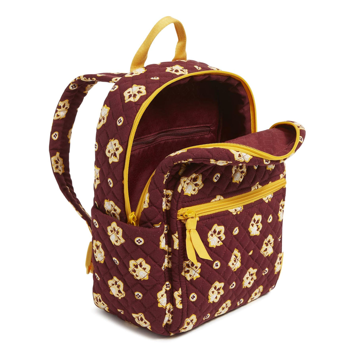 Small Backpack - Bandana Paisley - Burgundy and Gold