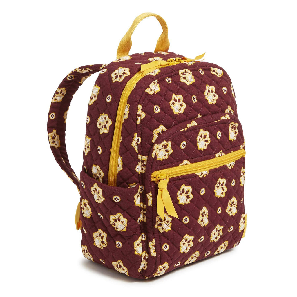 Small Backpack - Bandana Paisley - Burgundy and Gold