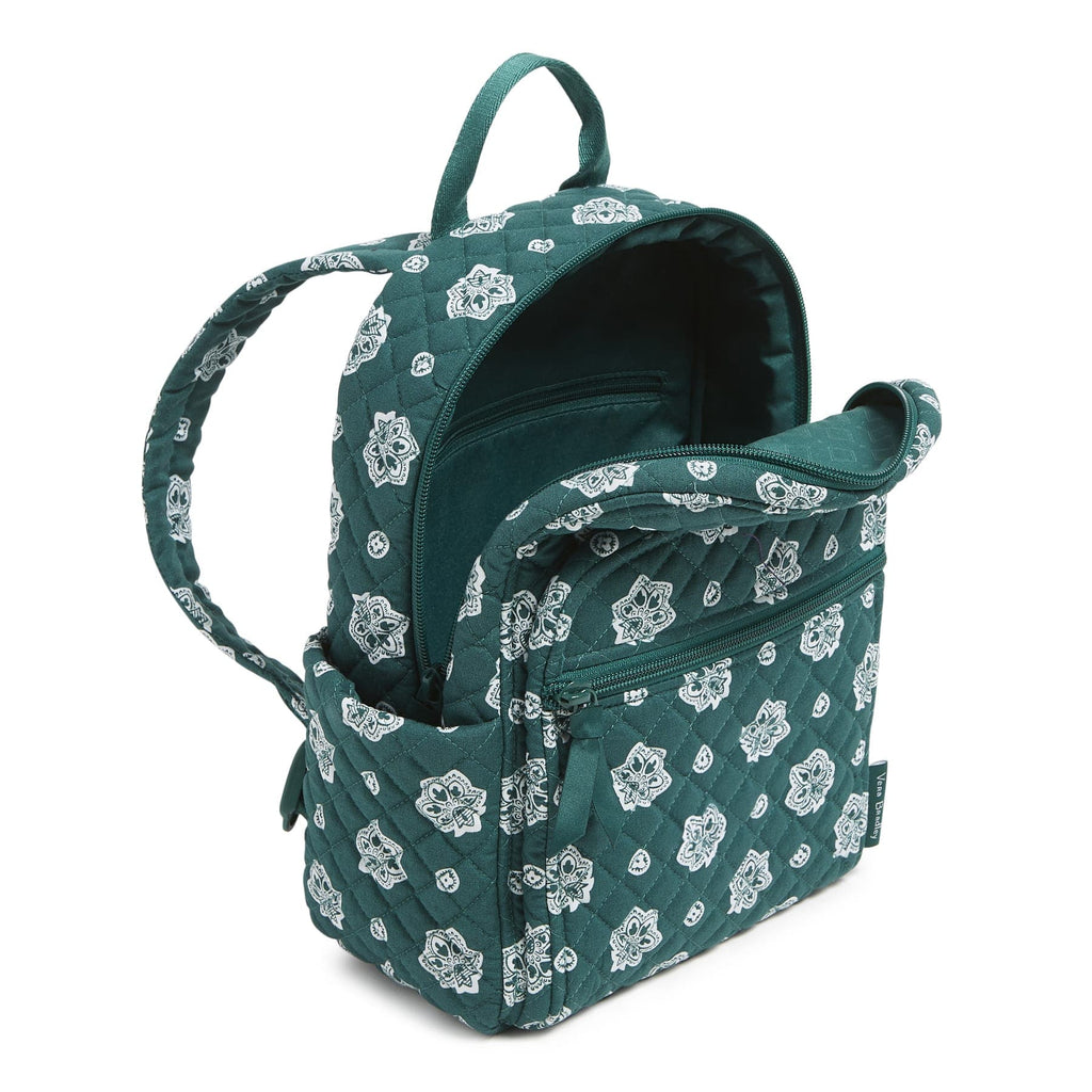 Small Backpack - Bandana Paisley - Gotham Green and White