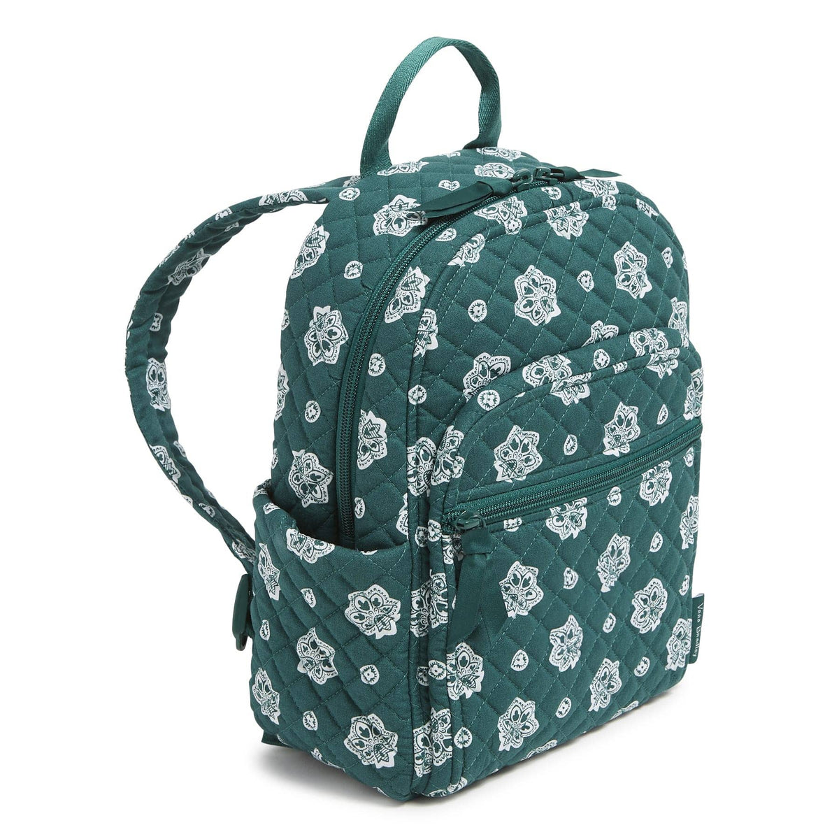 Small Backpack - Bandana Paisley - Gotham Green and White