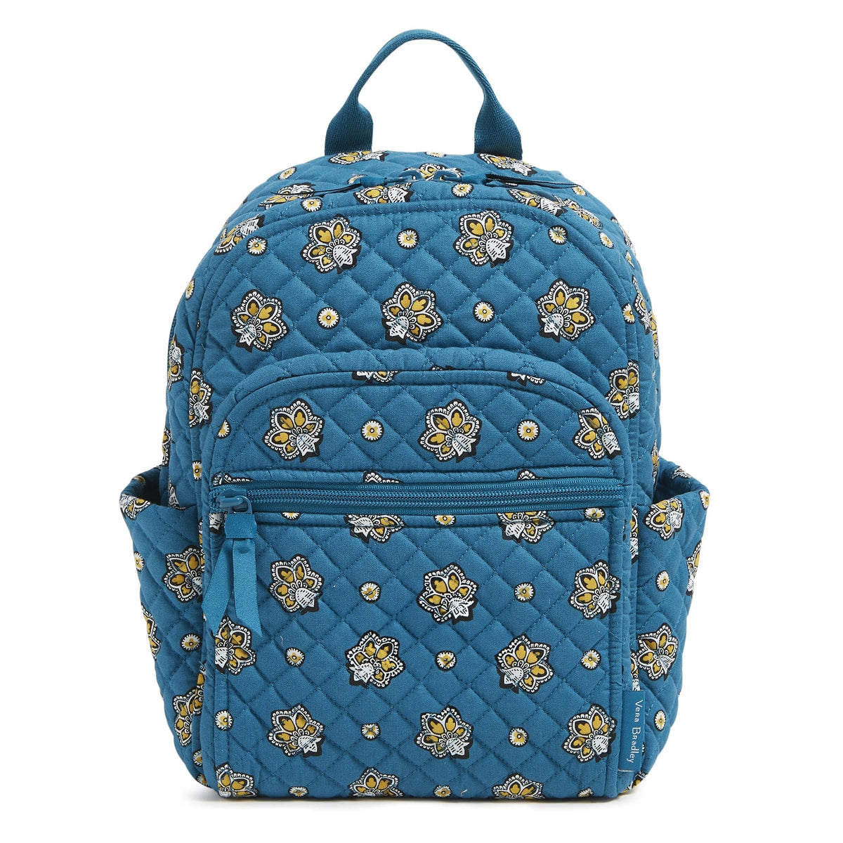 Small Backpack - Bandana Paisley - Teal and Gold