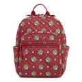 Small Backpack - Bandana Paisley - Maroon Red and Yellow