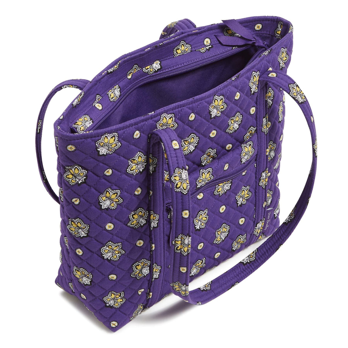 Small Vera Tote - Bandana Paisley - Purple and Gold