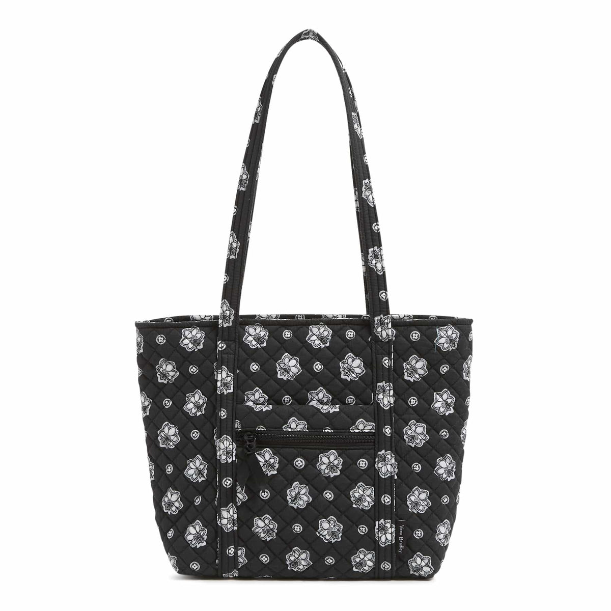 Small Vera Tote - Bandana Paisley - Silver and Black