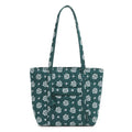 Small Vera Tote - Bandana Paisley - Gotham Green and White