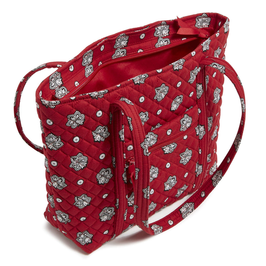 Small Vera Tote - Bandana Paisley - Red and Silver