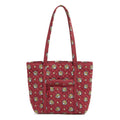 Small Vera Tote - Bandana Paisley - Maroon Red and Yellow