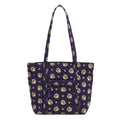 Small Vera Tote - Bandana Paisley - Navy Purple and Gold