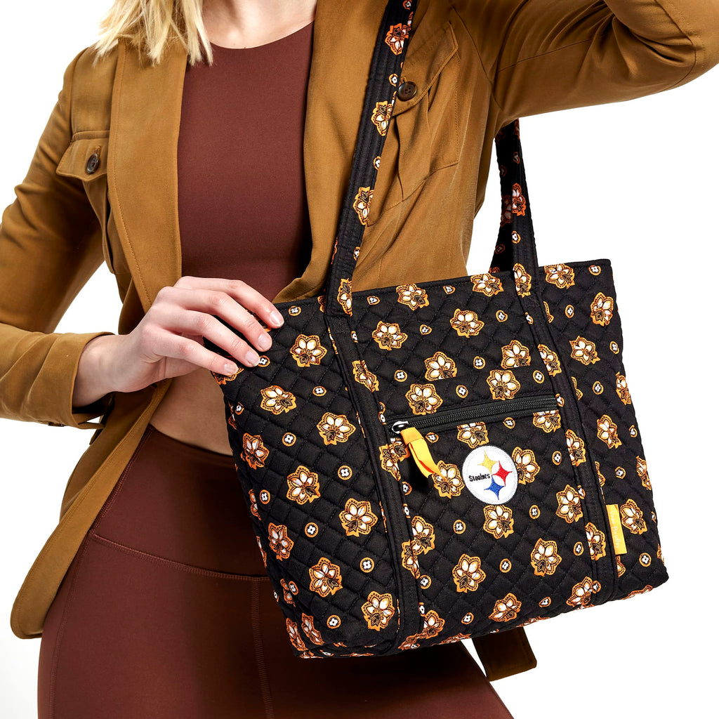 NFL Small Vera Tote Bag - Pittsburgh Steelers Bandana