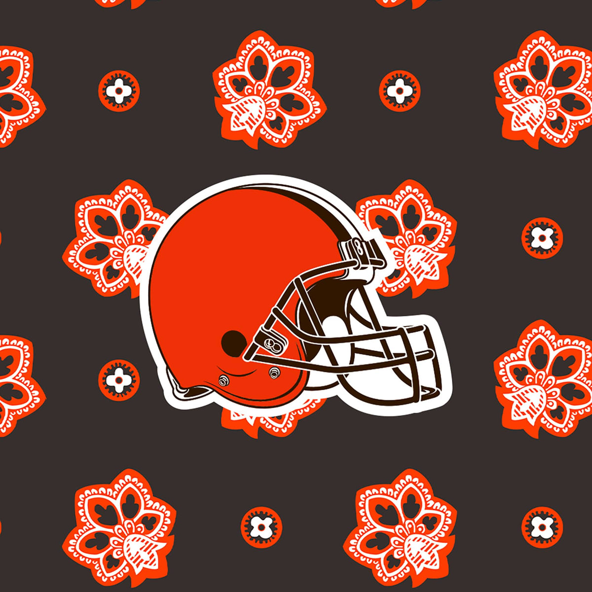 NFL Small Vera Tote Bag - Cleveland Browns Bandana