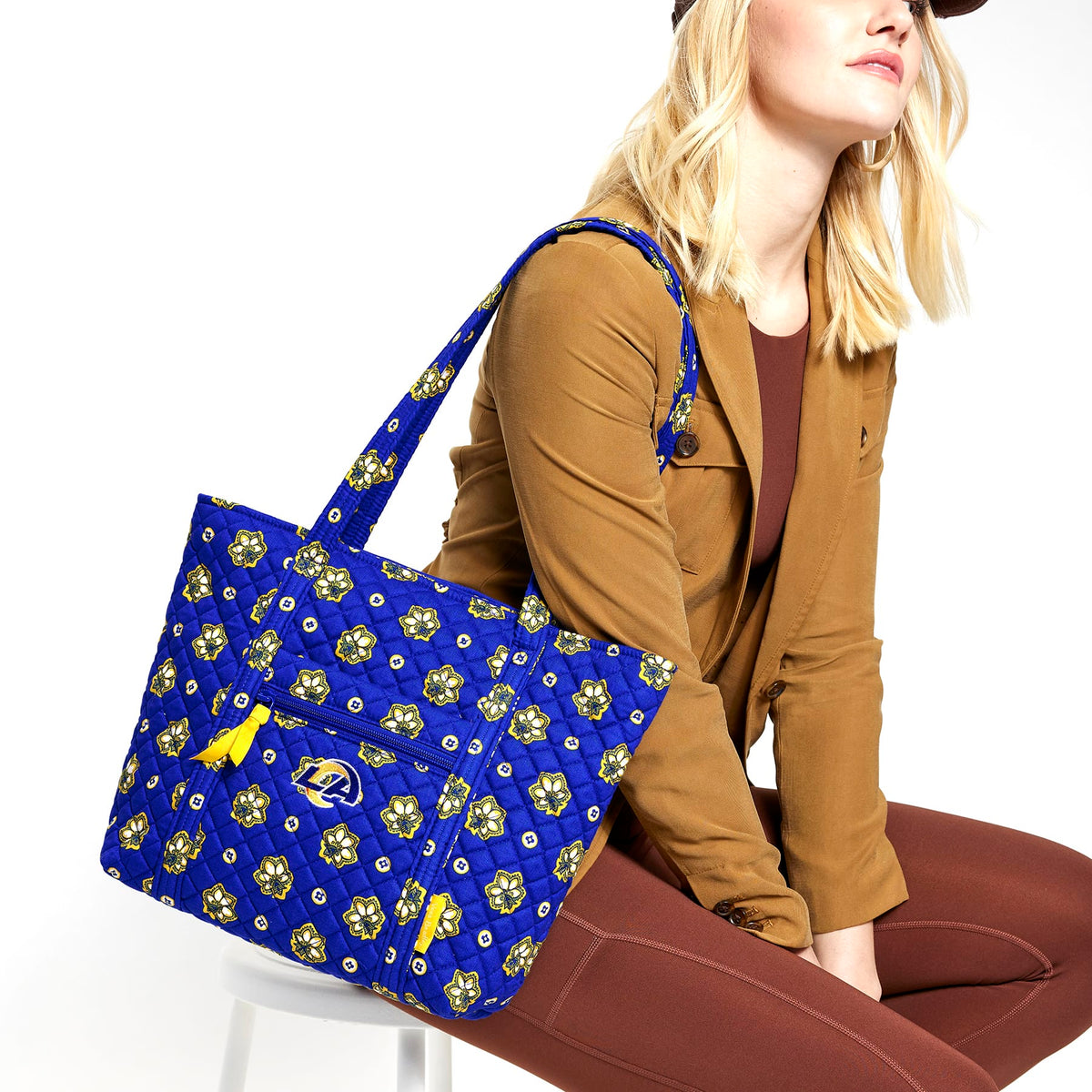 NFL Small Vera Tote Bag - Los Angeles Rams Bandana