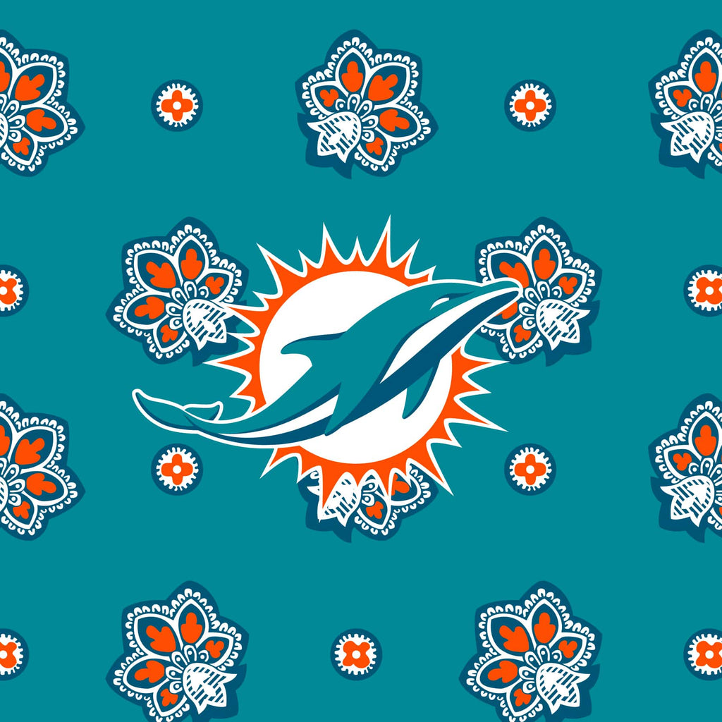 NFL Small Vera Tote Bag - Miami Dolphins Bandana