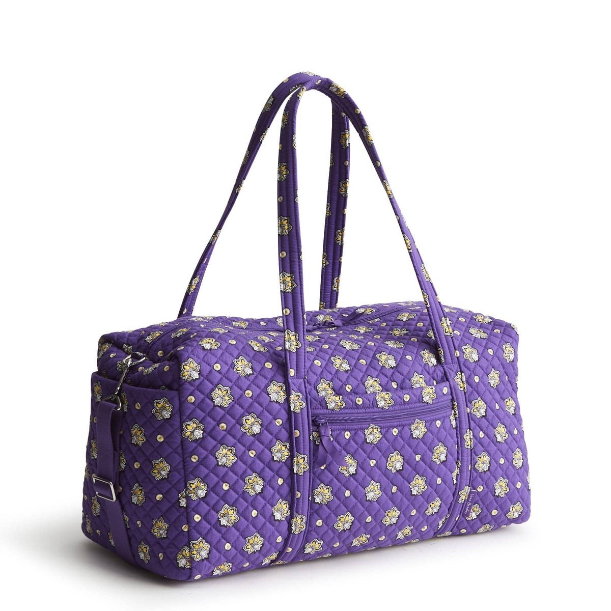 Large Travel Duffel - Bandana Paisley - Purple and Gold