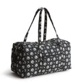 Large Travel Duffel - Bandana Paisley - Silver and Black
